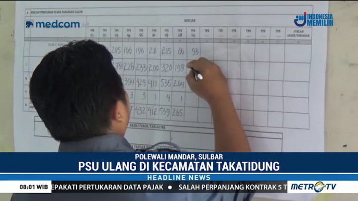 Ada PSU, Rekapitulasi Suara di Polewali Mandar Terlambat