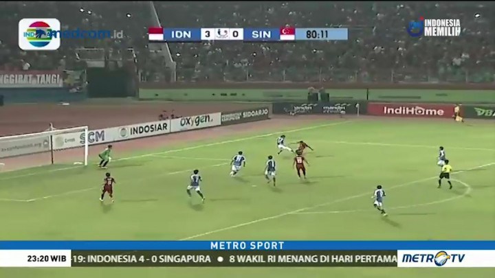 Indonesia Taklukkan Singapura 4-0