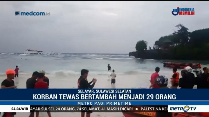 Korban Tewas Tenggelamnya KM Lestari Maju Bertambah Jadi 29 Orang