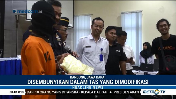 Bea Cukai Amankan WN Thailand Penyelundup Sabu