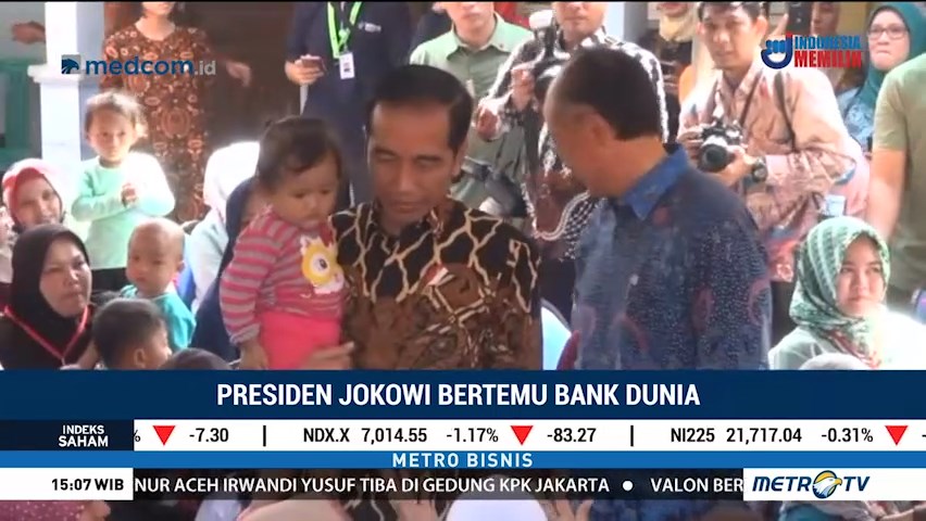 Jokowi Ajak Presiden Bank Dunia Blusukan ke Posyandu