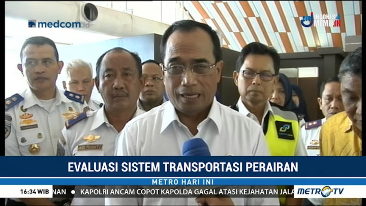 Menhub Pastikan Sistem Transportasi Perairan Dievaluasi