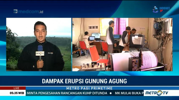 Gunung Agung Kembali Erupsi Tadi Malam