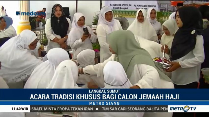 Pemkab Langkat Gelar Tradisi Khusus untuk Calon Haji