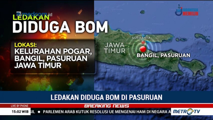 Petugas Lakukan Sterilisasi dan Olah TKP Ledakan di Pasuruan
