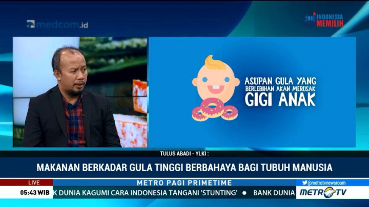 YLKI: Makanan Berkadar Gula Tinggi Banyak Beredar di Indonesia