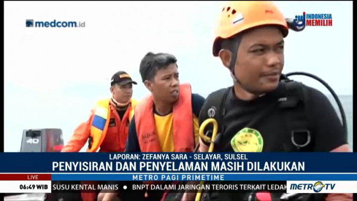 Pencarian Korban KM Lestari Maju Terkendala Arus Bawah Laut