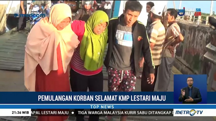 Enam Korban Selamat KM Lestari Maju Tiba di Pelabuhan Bira