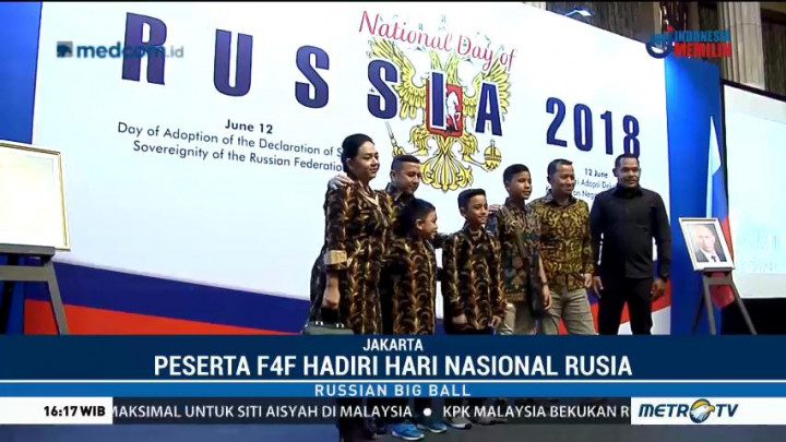 Anak Indonesia Peserta F4F Hadiri Peringatan Hari Nasional Rusia