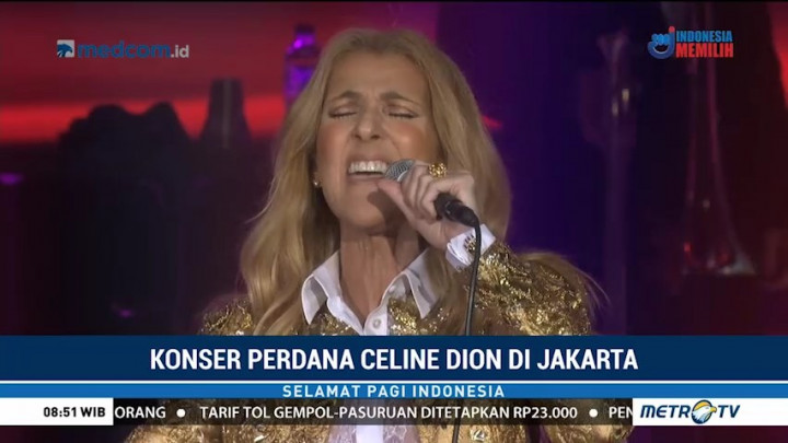 Keseruan Konser Celine Dion di Jakarta