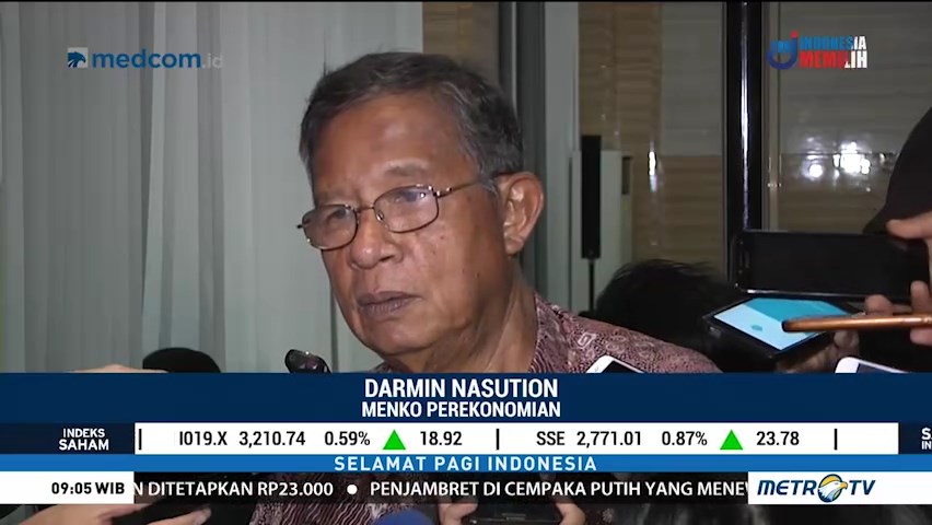 Menko Darmin Gelar Rapat Antisipasi Dampak Perang Dagang