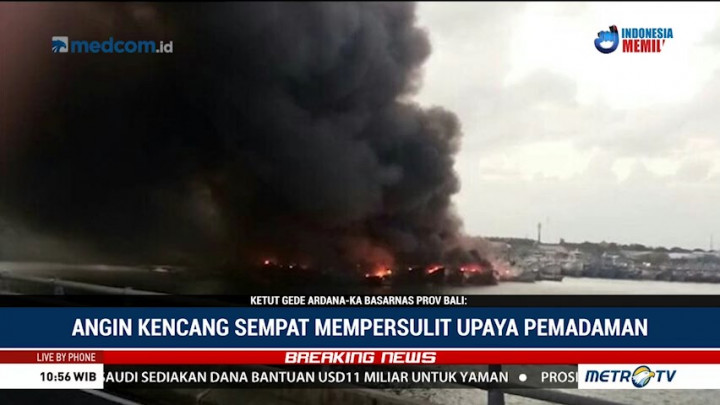 Basarnas: Kebakaran Kapal di Bali Sudah Padam