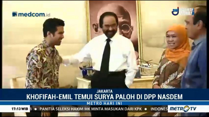 Pesan Surya Paloh untuk Khofifah-Emil