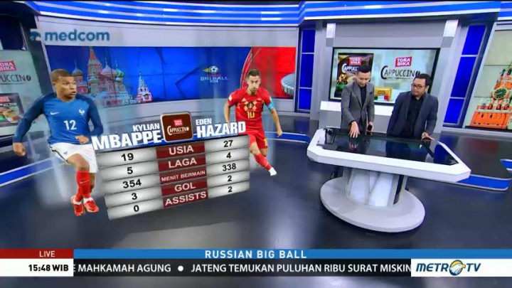 Perkiraan Formasi Semi Final Piala Dunia, Prancis vs Belgia