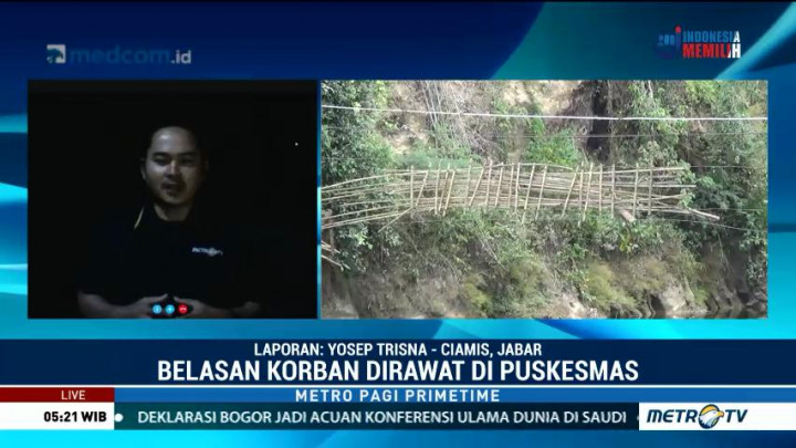 Korban Robohnya Jembatan Gantung di Ciamis Dirawat Intensif