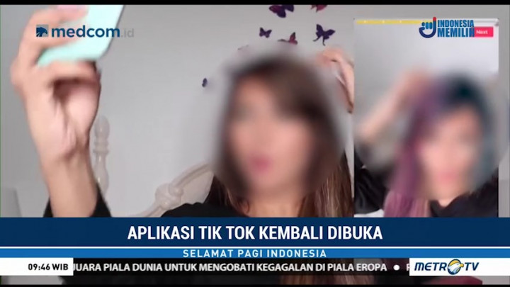 Aplikasi Tik Tok Kembali Dibuka