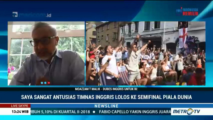 Warga Inggris Antusias Sambut Laga Melawan Kroasia