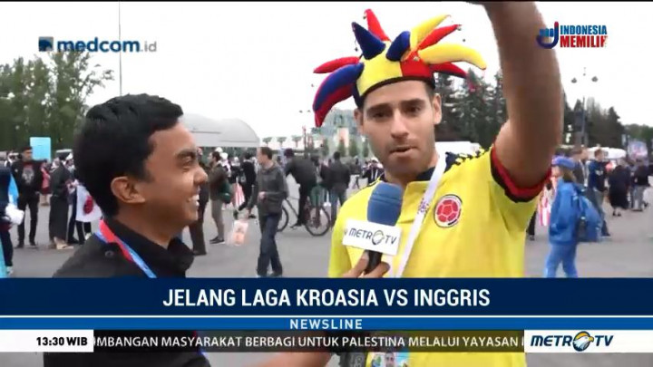 Dukungan Suporter Berbagai Negara untuk Krroasia vs Inggris