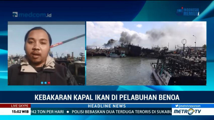 Pendinginan Bangkai Kapal di Pelabuhan Benoa Masih Berlangsung