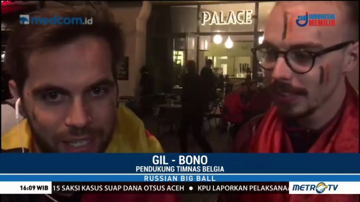 Fans Belgia Apresiasi Perjuangan Hazard Cs