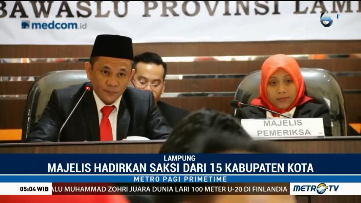 Bawaslu Lampung Gelar Sidang Lanjutan Pelanggaran Pilkada