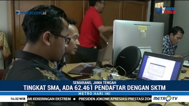 Dinas Pendidikan Jateng Coret 78 Ribu Pendaftar SMA dengan SKTM
