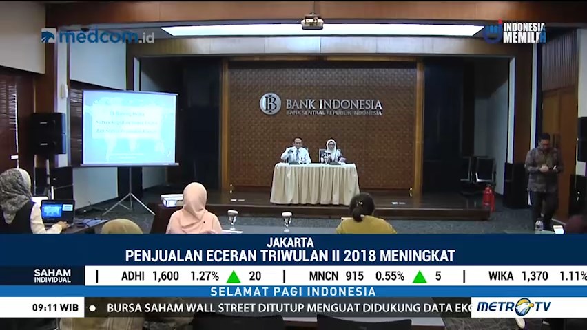 Penjualan Eceran Triwulan II 2018 Meningkat