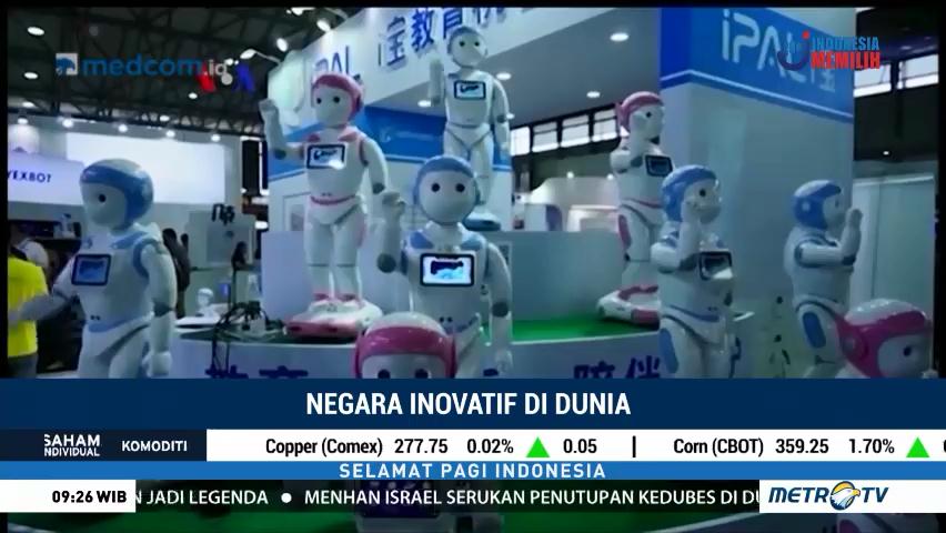 Tiongkok Tembus 20 Negara Paling Inovatif di Dunia