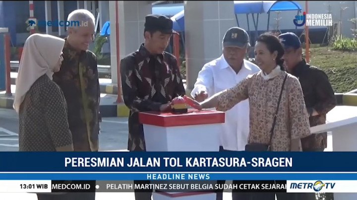 Jokowi Resmikan Tol Kartasura-Sragen