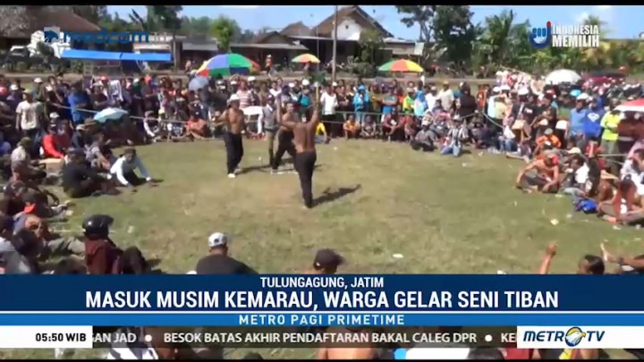Warga Tulungagung Gelar Seni Tiban, Ritual Memanggil Hujan