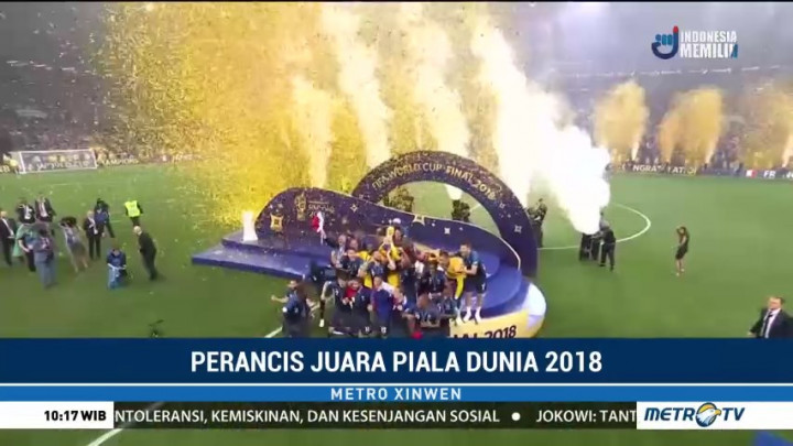 Kalahkan Kroasia, Prancis Resmi Juara Piala Dunia 2018