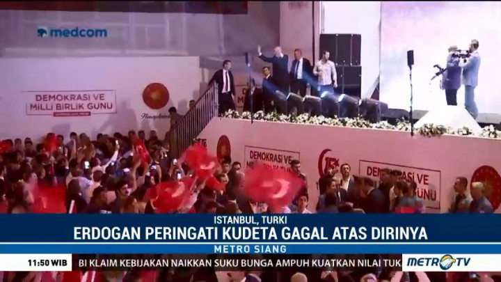 Erdogan Gelar Peringatan Dua Tahun Gagalnya Kudeta