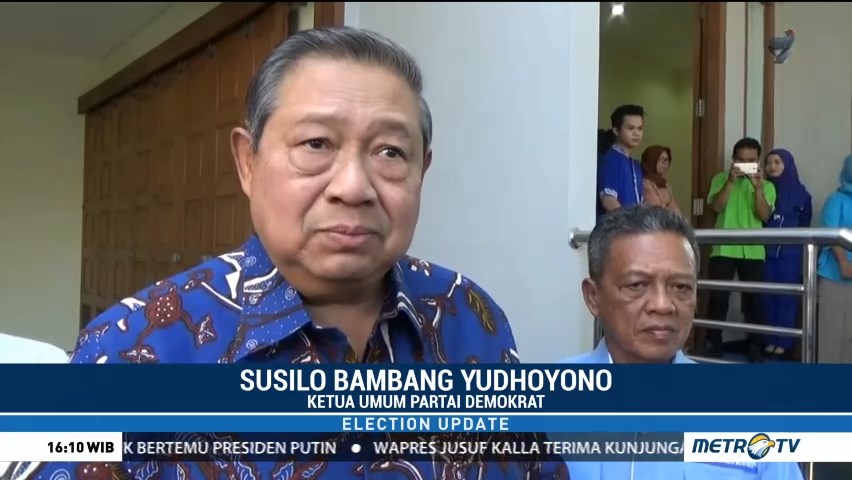 SBY Tengah Nantikan Nama Cawapres Jokowi