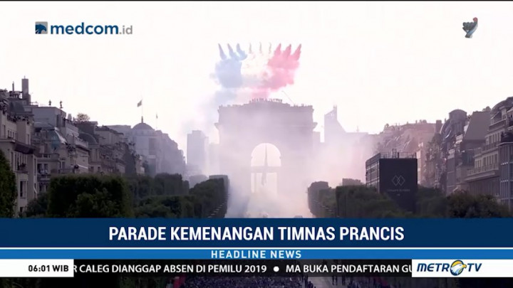 Prancis Gelar Pesta Meriah Sambut Kedatangan Timnas