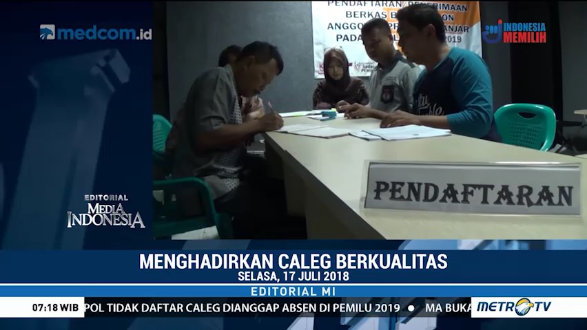 Menghadirkan Caleg Berkualitas