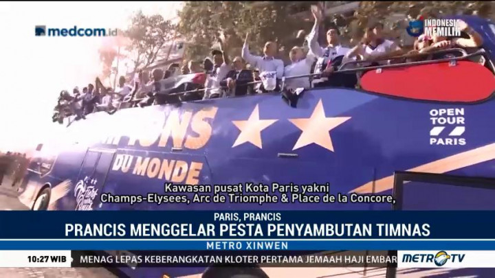 Parade Kemenangan Timnas Prancis
