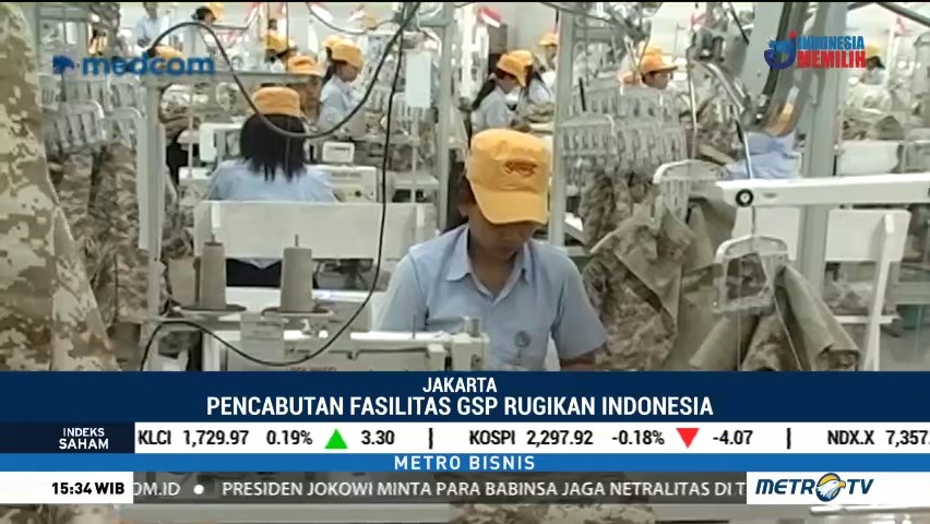 Pencabutan Fasilitas GSP Rugikan Indonesia