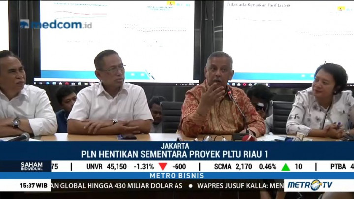 PLN Hentikan Sementara Proyek PLTU Riau 1