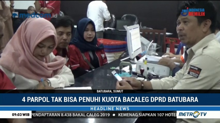 4 Partai Politik  Tidak Bisa Penuhi Kuota Bacaleg DPRD Batubara