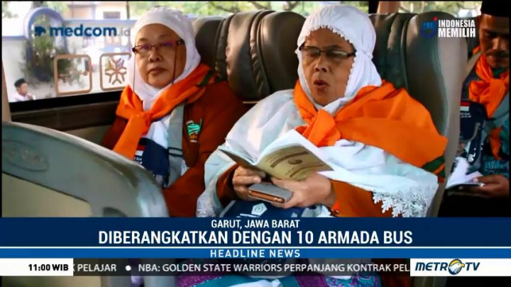 404 Calon Haji Asal Garut Diberangkatkan ke Tanah Suci