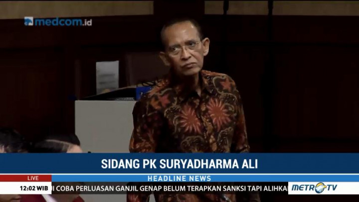 Suryadharma Ali Hadirkan Ahli Hukum dalam Sidang Lanjutan PK