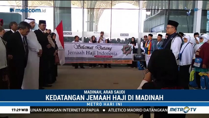 Jemaah Haji Takjub dengan Penyambutan dari Perwakilan Kerajaan Arab Saudi