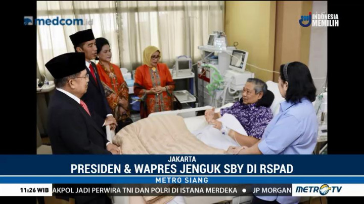Jokowi-JK Jenguk SBY di RSPAD
