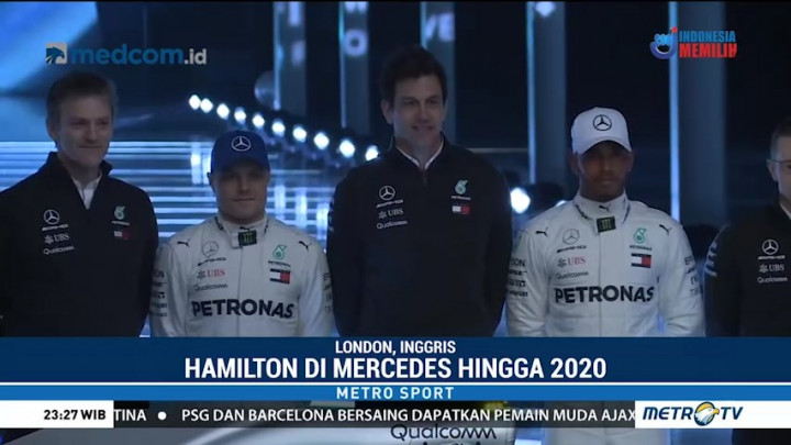 Lewis Hamilton Perpanjang Kontrak dengan Mercedes Hingga 2020