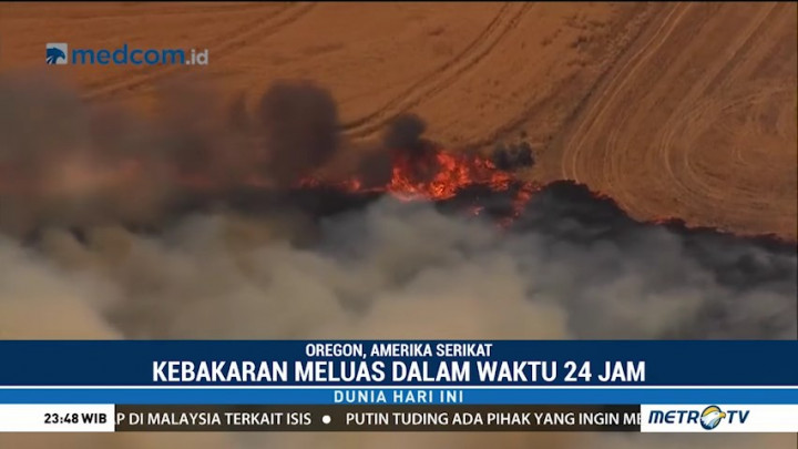 Kebakaran Lahan di Oregon Meluas, Seorang Tewas