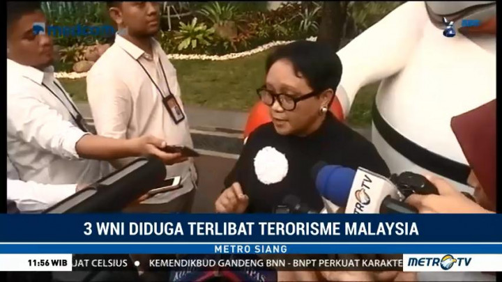 Menlu Verifikasi 3 WNI Terduga Teroris di Malaysia