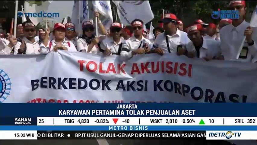 Karyawan Pertamina Tolak Penjualan Aset
