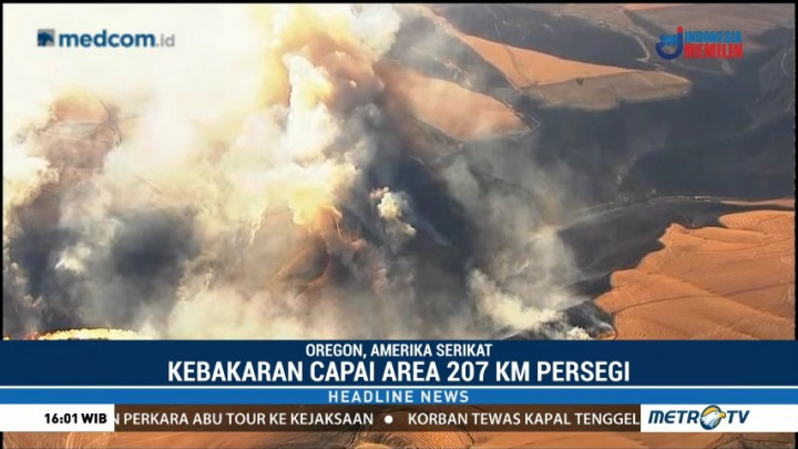 Kebakaran di Oregon Memakan Satu Korban Jiwa