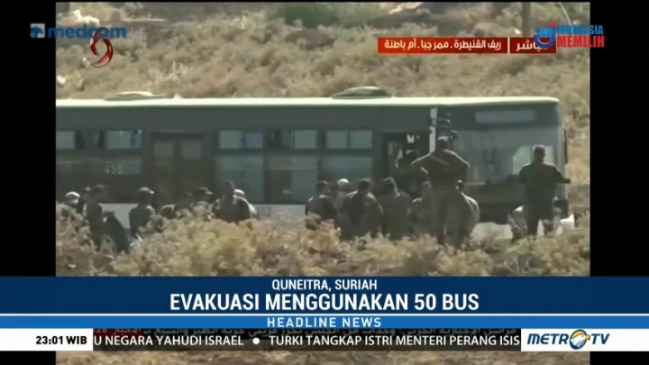 Pemerintah Suriah Lanjutkan Evakuasi Warga dari Wilayah Konflik