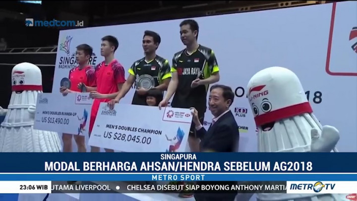 Ahsan/Hendra Raih Juara Singapore Open 2018